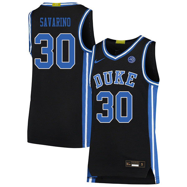 2020 Men #30 Michael Savarino Duke Blue Devils College Basketball Jerseys Sale-Black - Click Image to Close